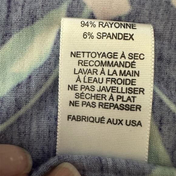 Michael Lauren Pants Women Sz XS Bell Bottom Draw String Lightweight Floral Fun - Picture 11 of 14